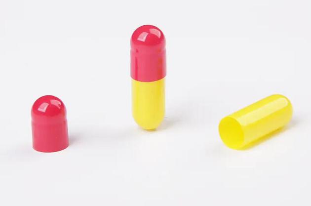 Empty gelatin capsule hard pill capsule HALAL Yellow Red