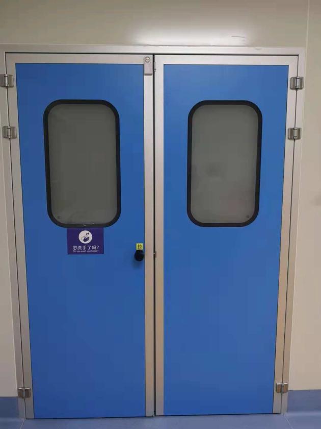 Building Material Cleanroom System Fire-Proof Steel Frame Steel Security Door
