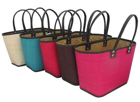 Straw Palm Leaf Bags