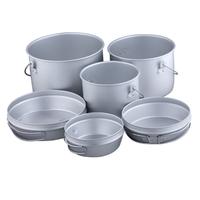 4-5 person White-wash Alumnium Camping Cookware (A-AW-0095)