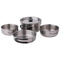 2-person Stainless Steel Camping Cookware (A-SP-0099)