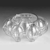 Disposable Clamshell Clear PVC Blister 8-Chicken-Eggs Plastic Container