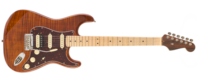 FENDER 2019 LIMITED EDITION RARITIES COLLECTION AMERICAN FLAME TOP STRATOCASTER GOLDEN BROWN / MAPLE