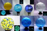 glow in the dark gazing ball