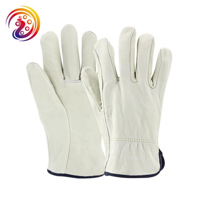 Split leather design heavy duty industrial safety mechanics woodworking gloves