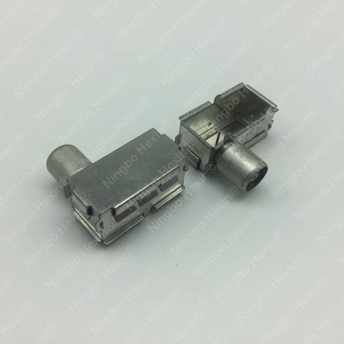 F Connector With Metal Shielding Cover