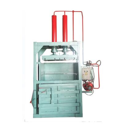 vertical baler for pressing waste paper, aluminum cans etc.