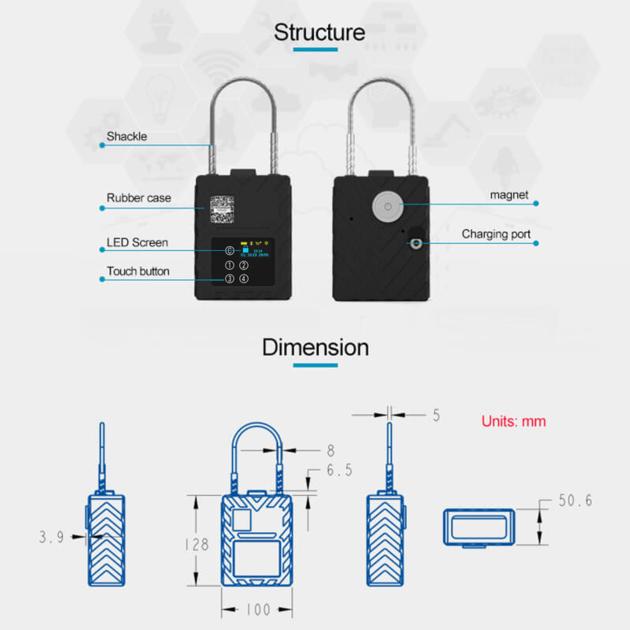 G360P Touch Keyboard Password Intelligent Logistics