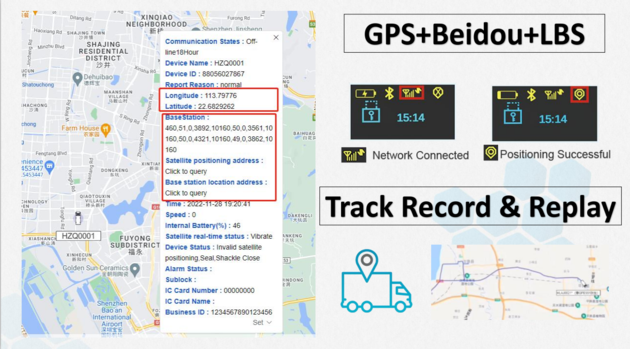 G300N GPS Tracker Padlock Smart Electronic