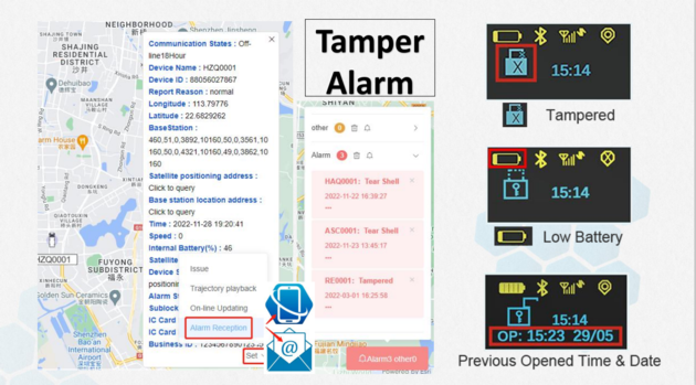 G300N GPS Tracker Padlock Smart Electronic