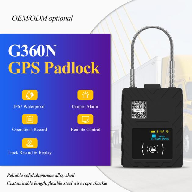 G360N Online Monitor GPS Tracker Padlock Smart Electronic Lock
