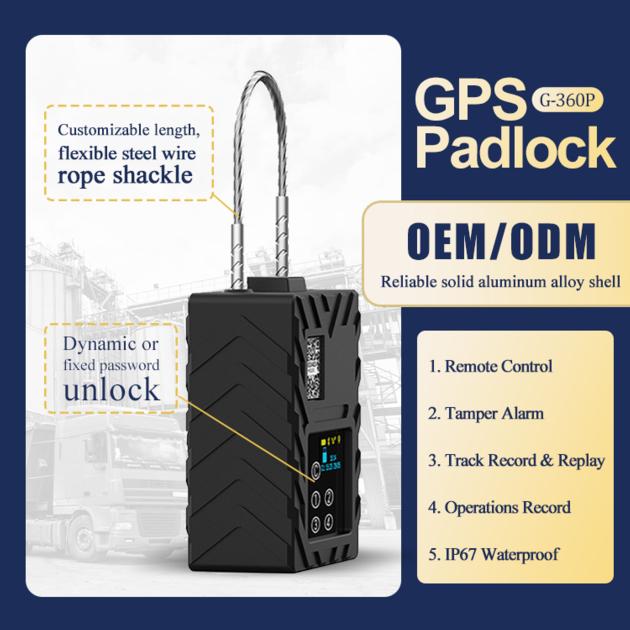 G360P GPS Tracker Padlock Electronic Eseal Lock