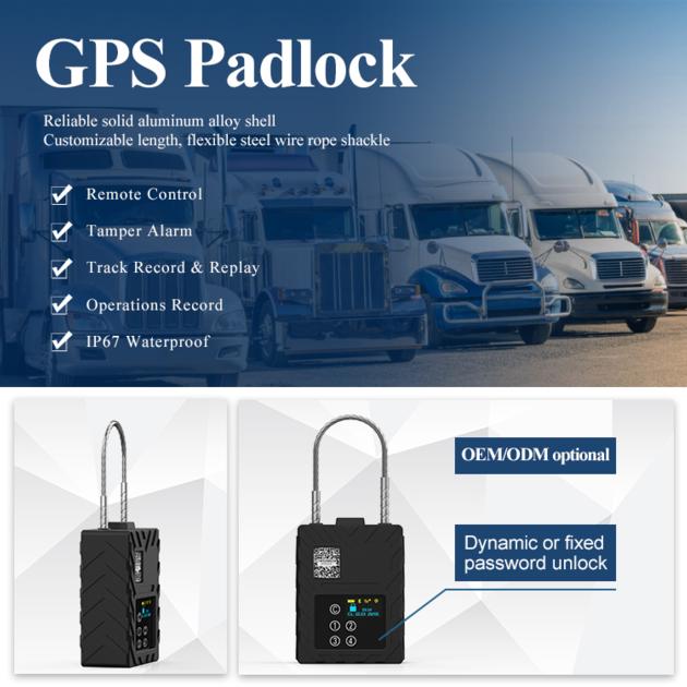 G360P Truck Container Eseal Intelligent Logistics Steel Wire Rope GPS Tracker Electronic  Lock