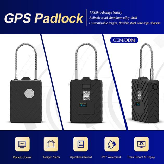 G508N GPS Tracker Padlock Online Monitor Smart Electronic Lock