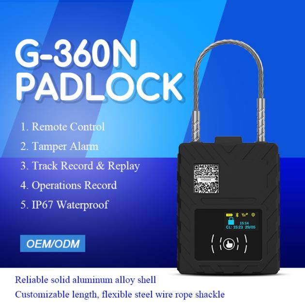 G360N Container Eseal GPS Tracker Padlock Smart Electronic Lock
