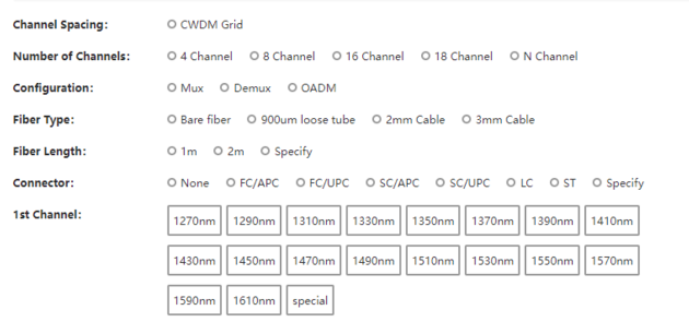 CWDM Mux Demux In LGX Box