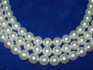 White round 7.5-8mm akoya pearl strands wholesale
