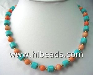 Natural coral necklace 17