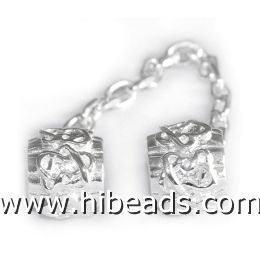 Exquisite 925 sterling silver safety chain fit Pandora
