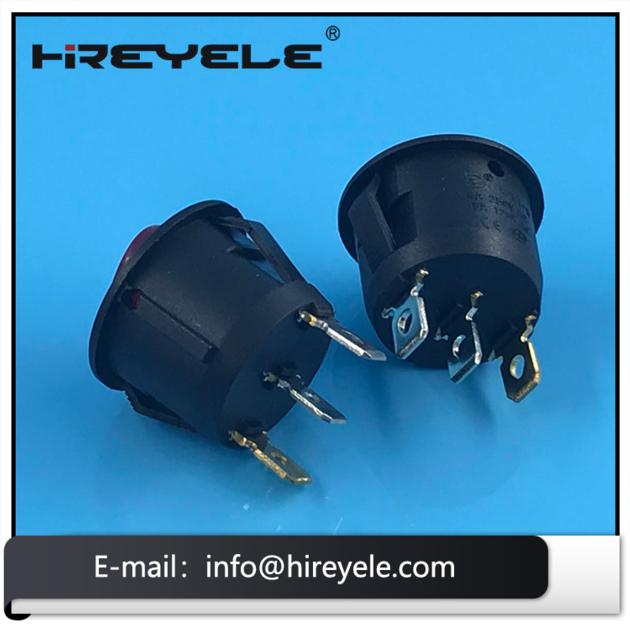 2Pin On Off Miniature 12V Round