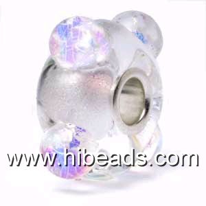 charms glass beads with single sterling silver core