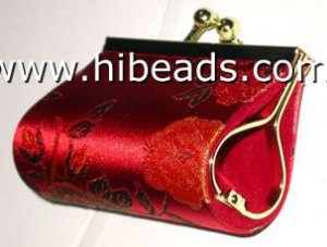 65*80mm red silk jewelry packing bag wholesale