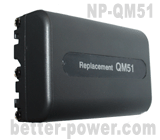 camcorder battery(Sony NP-QM51)