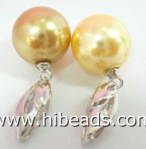charming Round shell pearl bead pendant for sale