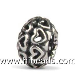 Cute sterling silver beads fit european style jewelry