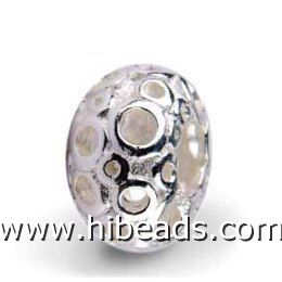 Lovely sterling silver beads fit pandora style jewelry