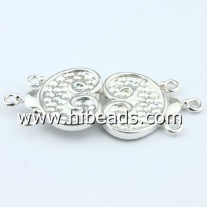 16mm carved Sterling silver clasps 3 strands wholesale