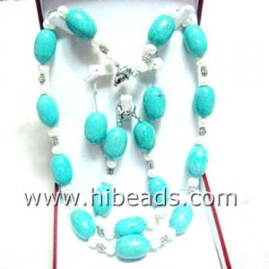 rice turquoise necklace sets wholesale