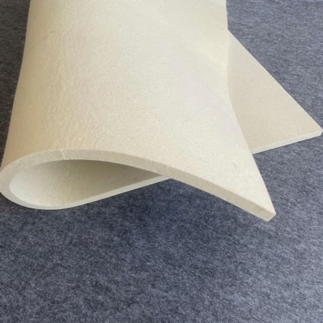 100 Wool Industrial Pressed Thick White