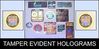 3-d SECURITY HOLGRAMS,: labels, stickers, hot stamp & Holographic films