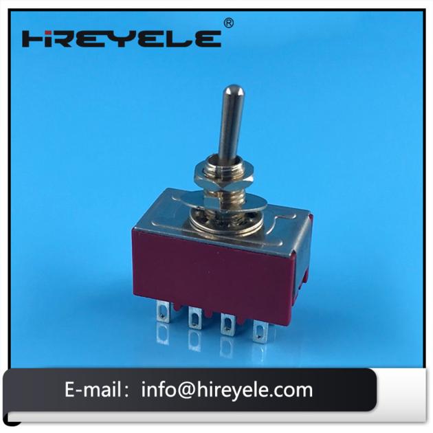 Mini Toggle Switch 4PDT 12Pin On