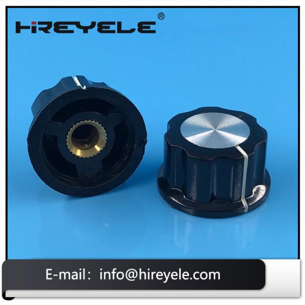 Boss Style Bakelite Skirted Potentiometer Knob