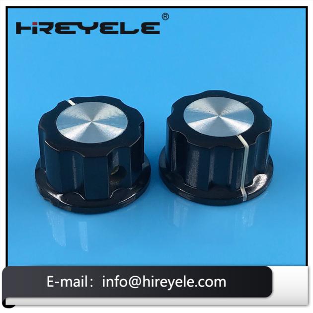 Boss Style Bakelite Skirted Potentiometer Knob