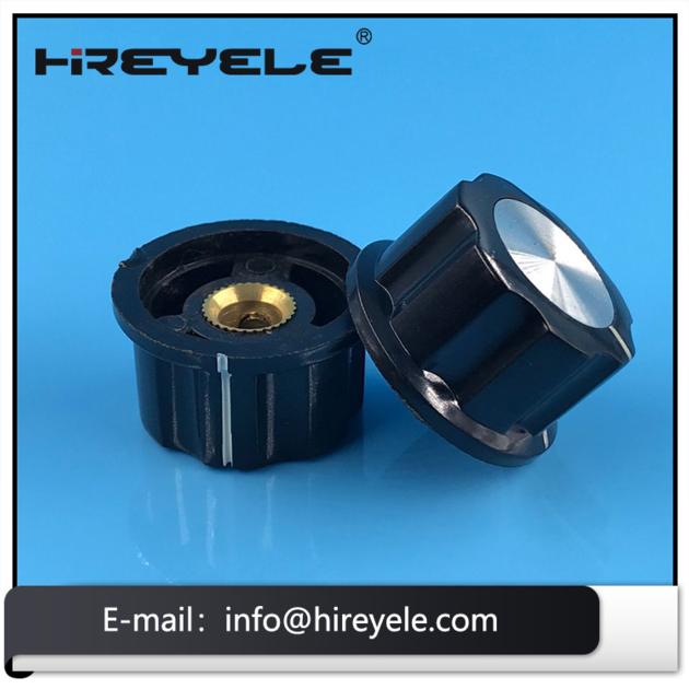 Boss Style Bakelite Skirted Potentiometer Knob