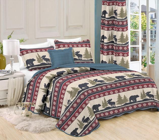 floral comforter queen quilt set HJ home fashion