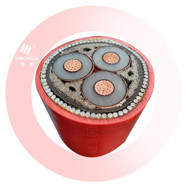 Medium voltage 3 core CU/XLPE/SWA/PVC copper XLPE insulated armoured power cable