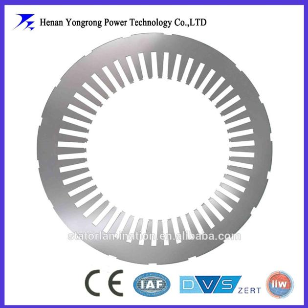 Traction motor stator type lamination sheet