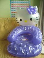 Purple magic inflatable pvc sofa
