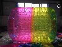 Inflatable water roller ball