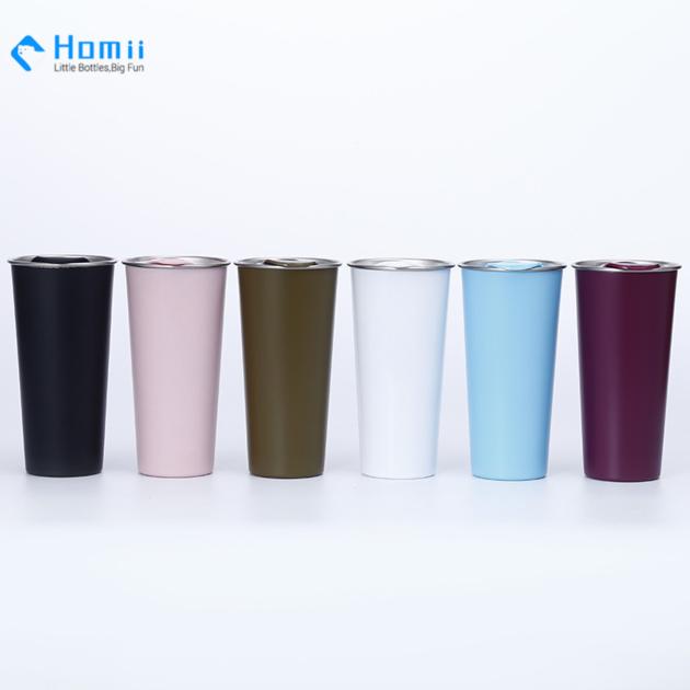 Hangzhou homii Industry 18/8 stainless steel double wall beer mug coffee tumbler 