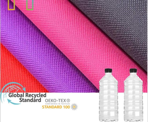 HOSSTE Manufacturing Factory 600d Eco-friendly GRS recycled polyester 100% RPET 210D 300D 600D 900D 