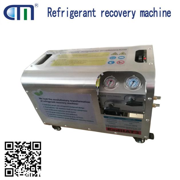 R600A / R290 / R32 Refrigerant Recovery Unit with Dual Cylinder 1HP Oil Less Compressor CMEP-OL