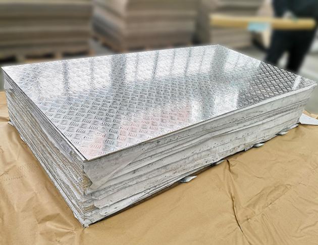 Wholesale 6061/7075/5052/1060/3003 H14/H24/H32 five-rib non-slip aluminum sheet