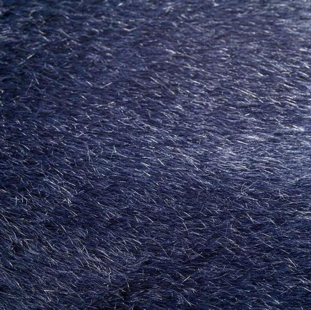 14HD0912-4 blue artificcial fox and rabbir fur for garment