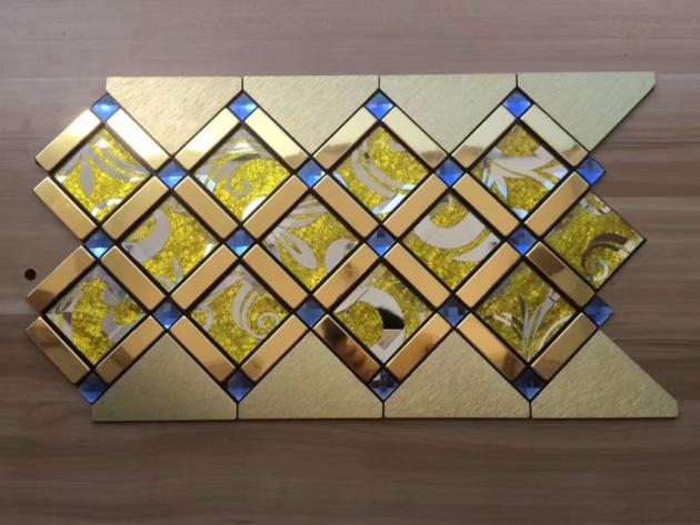 195x495 Self Adhesive Mosaic Tile Metal