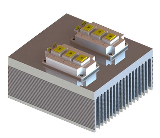 Tower-shape combined extrusion aluminum profile heat sink